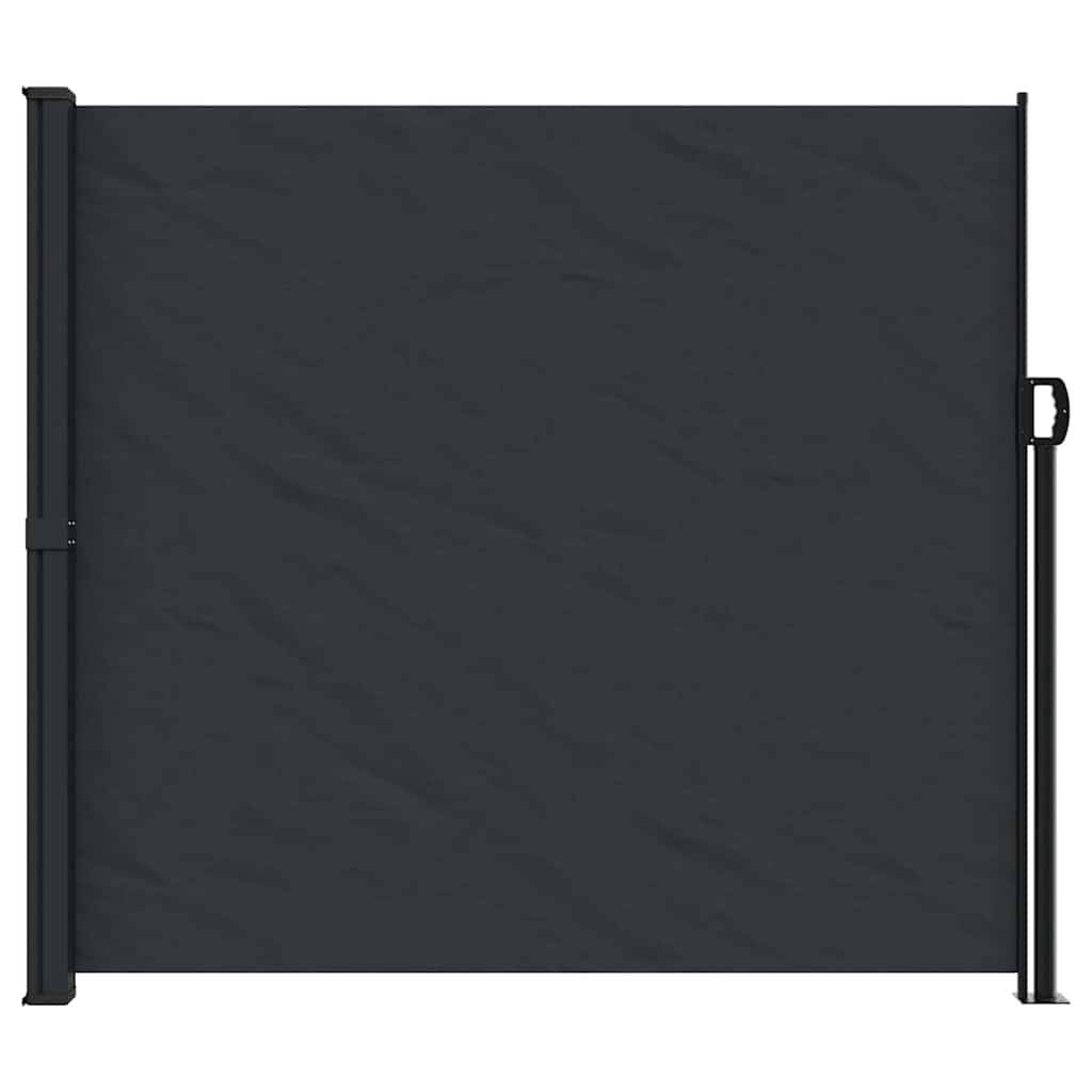 vidaXL Seitenmarkise Ausziehbar Schwarz 180x500 cm