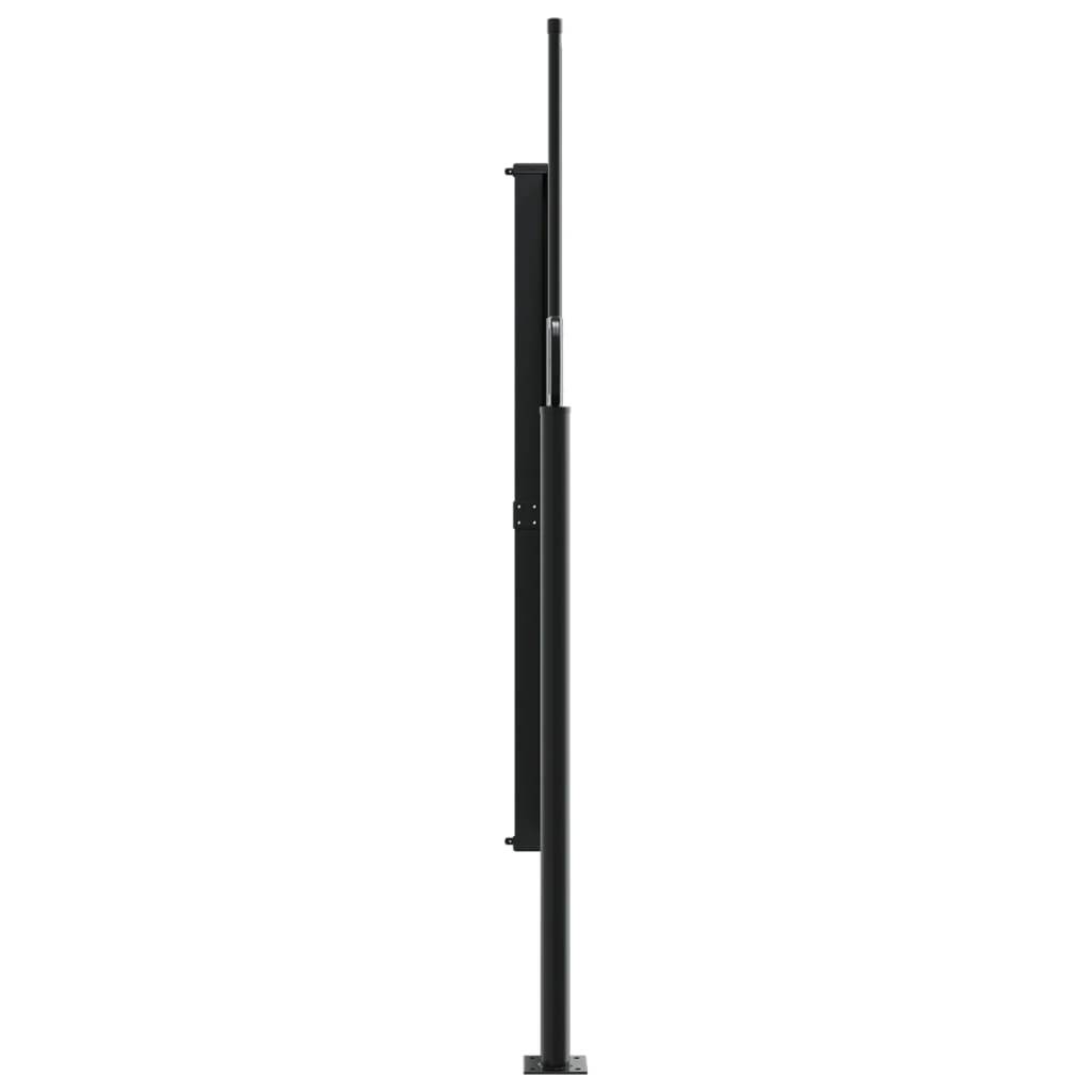vidaXL Seitenmarkise Ausziehbar Braun 160x600 cm