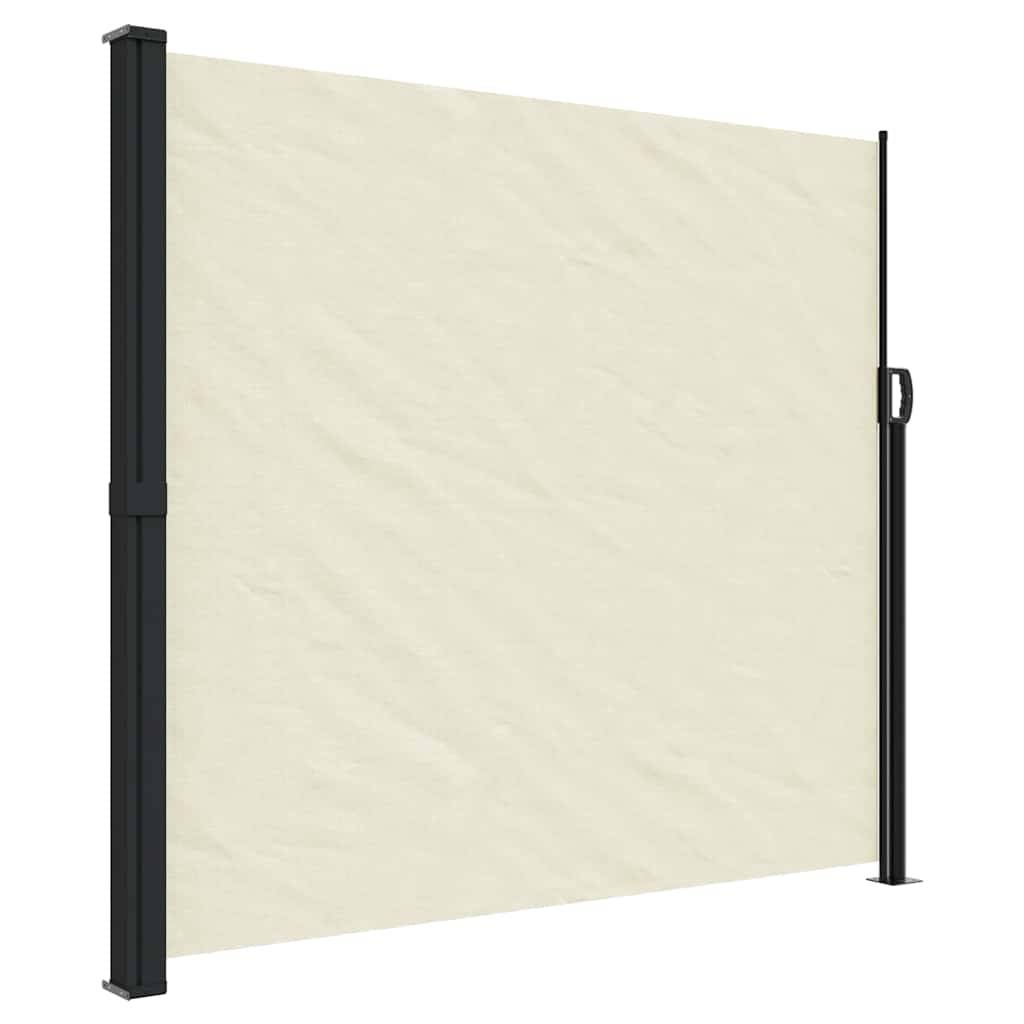 vidaXL Seitenmarkise Ausziehbar Creme 180x500 cm