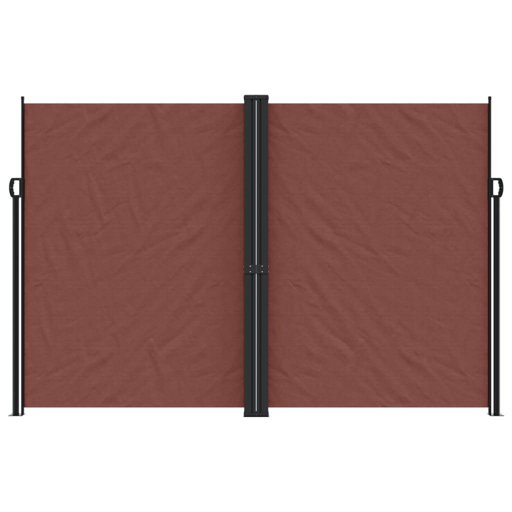 vidaXL Seitenmarkise Ausziehbar Braun 220x1200 cm