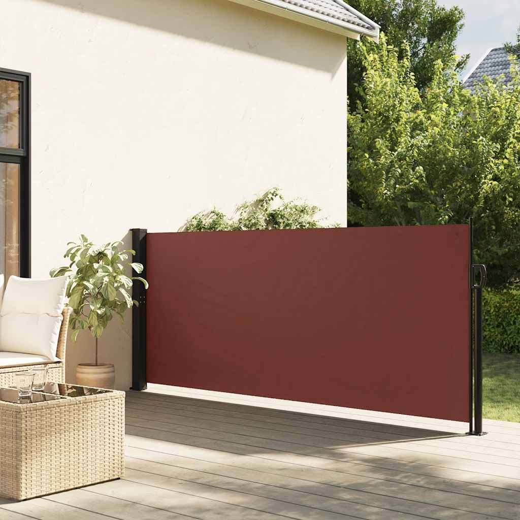vidaXL Seitenmarkise Ausziehbar Braun 140x300 cm