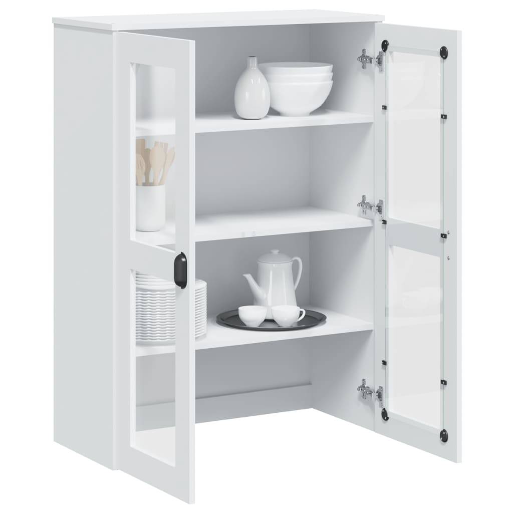 vidaXL Aufsatz für Highboard VIKEN Weiß Holzwerkstoff