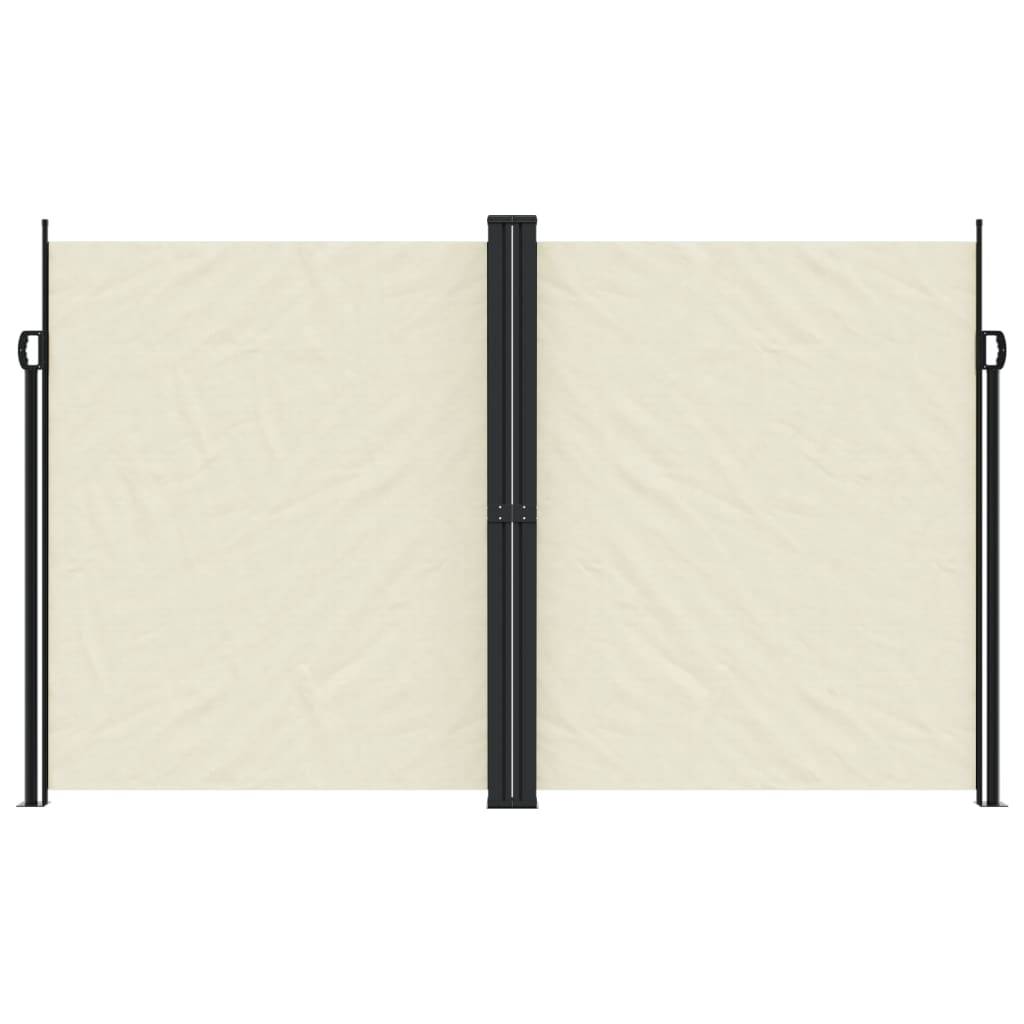 vidaXL Seitenmarkise Ausziehbar Creme 200x1200 cm
