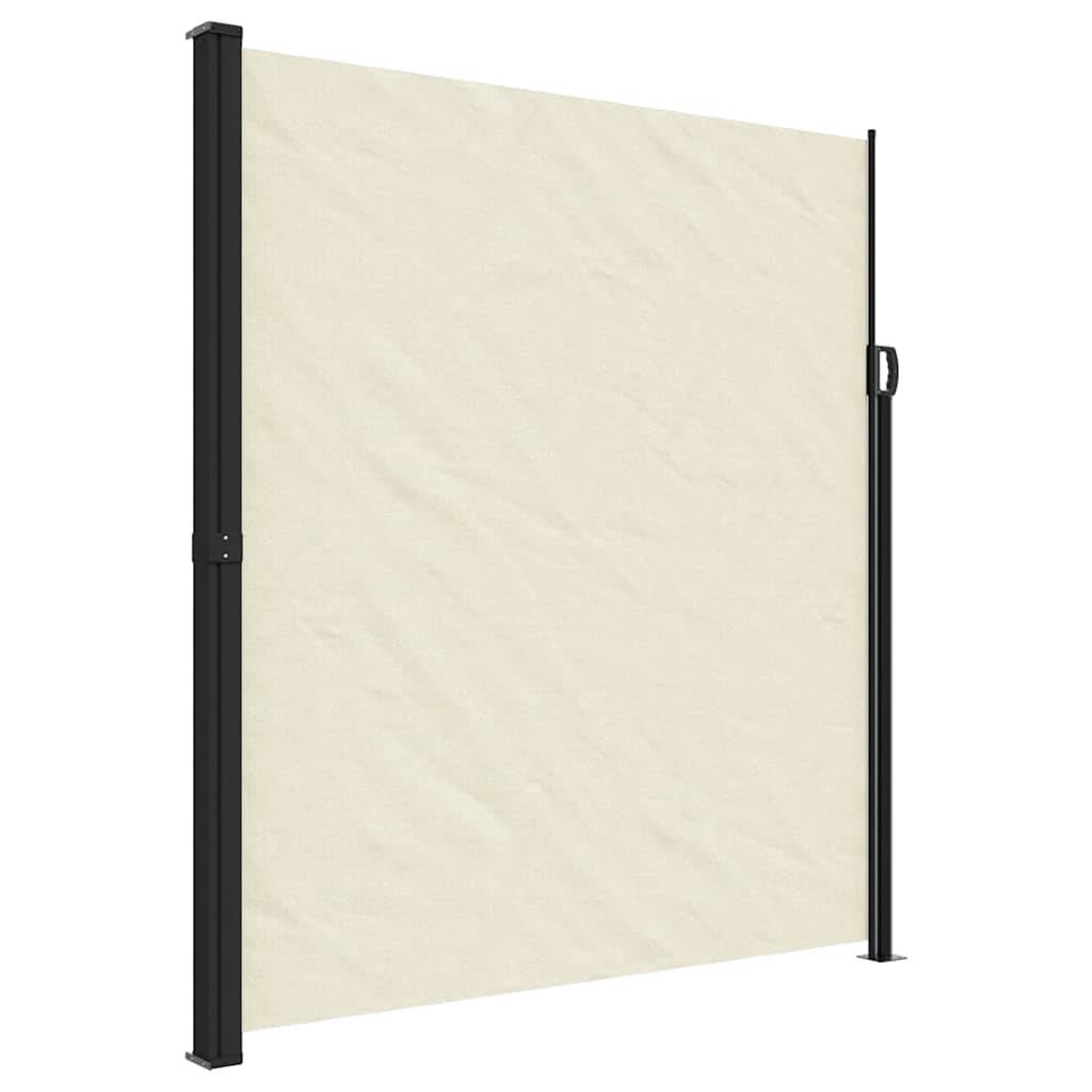 vidaXL Seitenmarkise Ausziehbar Creme 220x600 cm