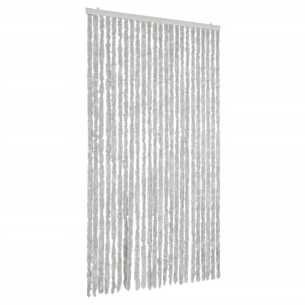 vidaXL Fliegenvorhang Grau 100x230 cm Chenille