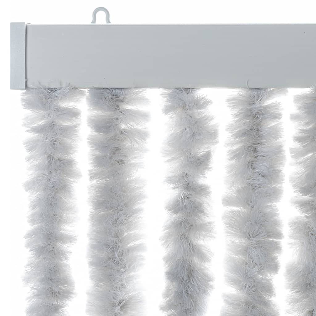 vidaXL Fliegenvorhang Grau 100x230 cm Chenille