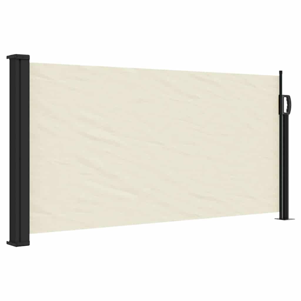 vidaXL Seitenmarkise Ausziehbar Creme 100x300 cm