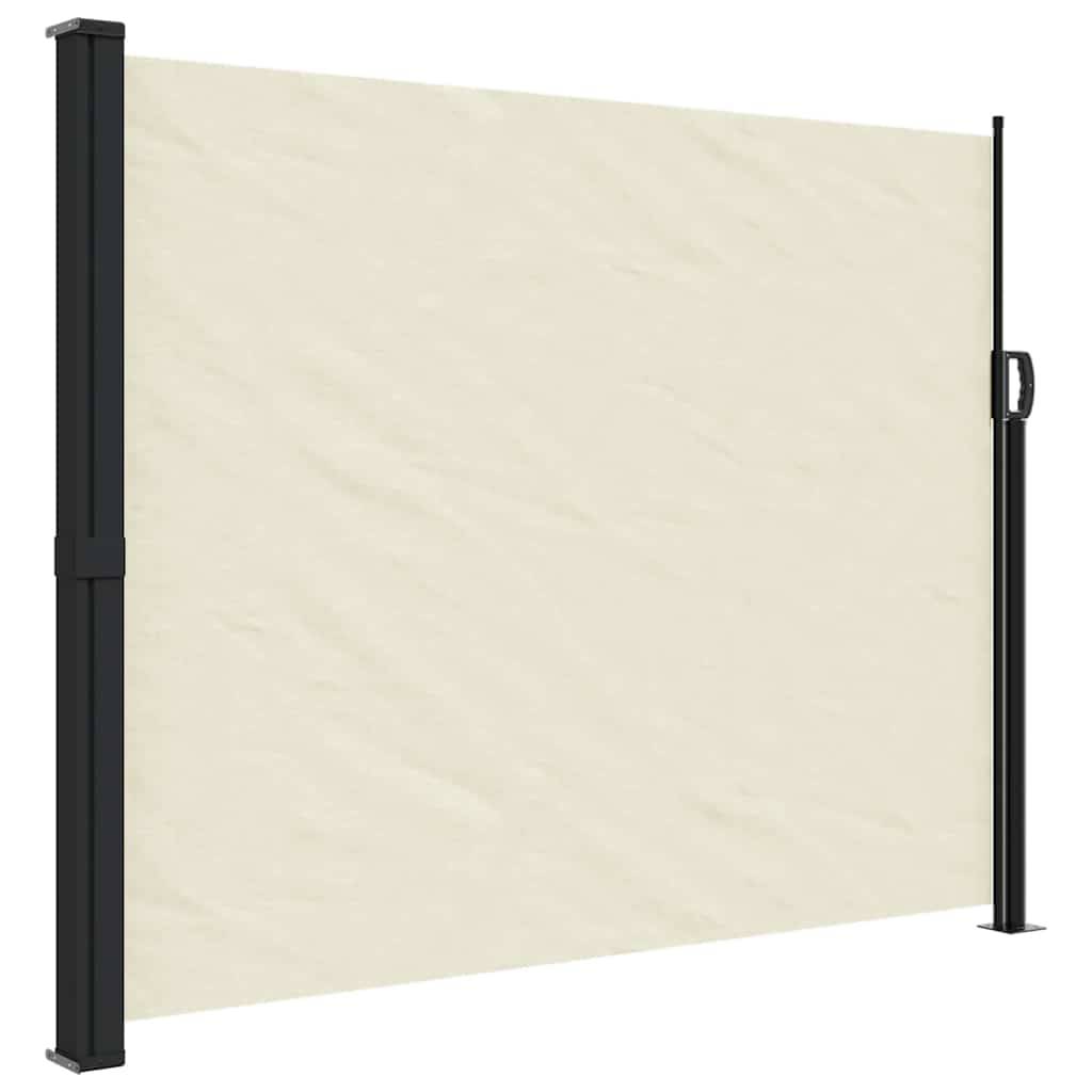 vidaXL Seitenmarkise Ausziehbar Creme 160x600 cm
