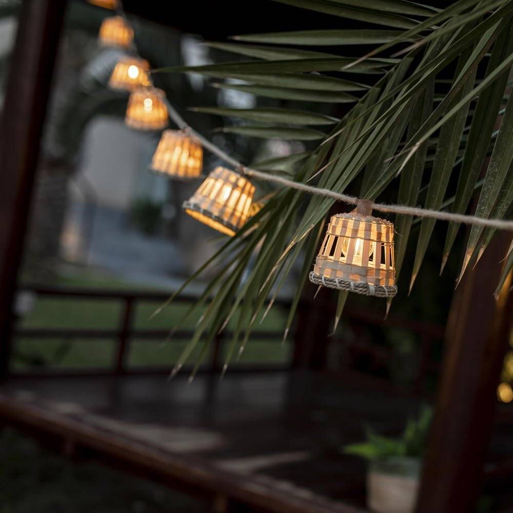 LED Lichterkette Aurora Guirnalda in Natur-hell 10x 0,2W 350lm IP44