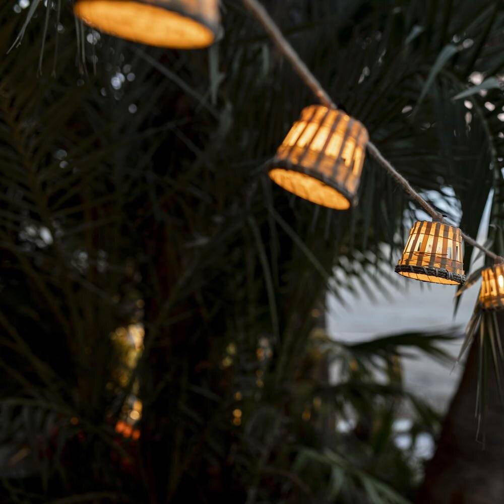 LED Lichterkette Aurora Guirnalda in Natur-hell 10x 0,2W 350lm IP44