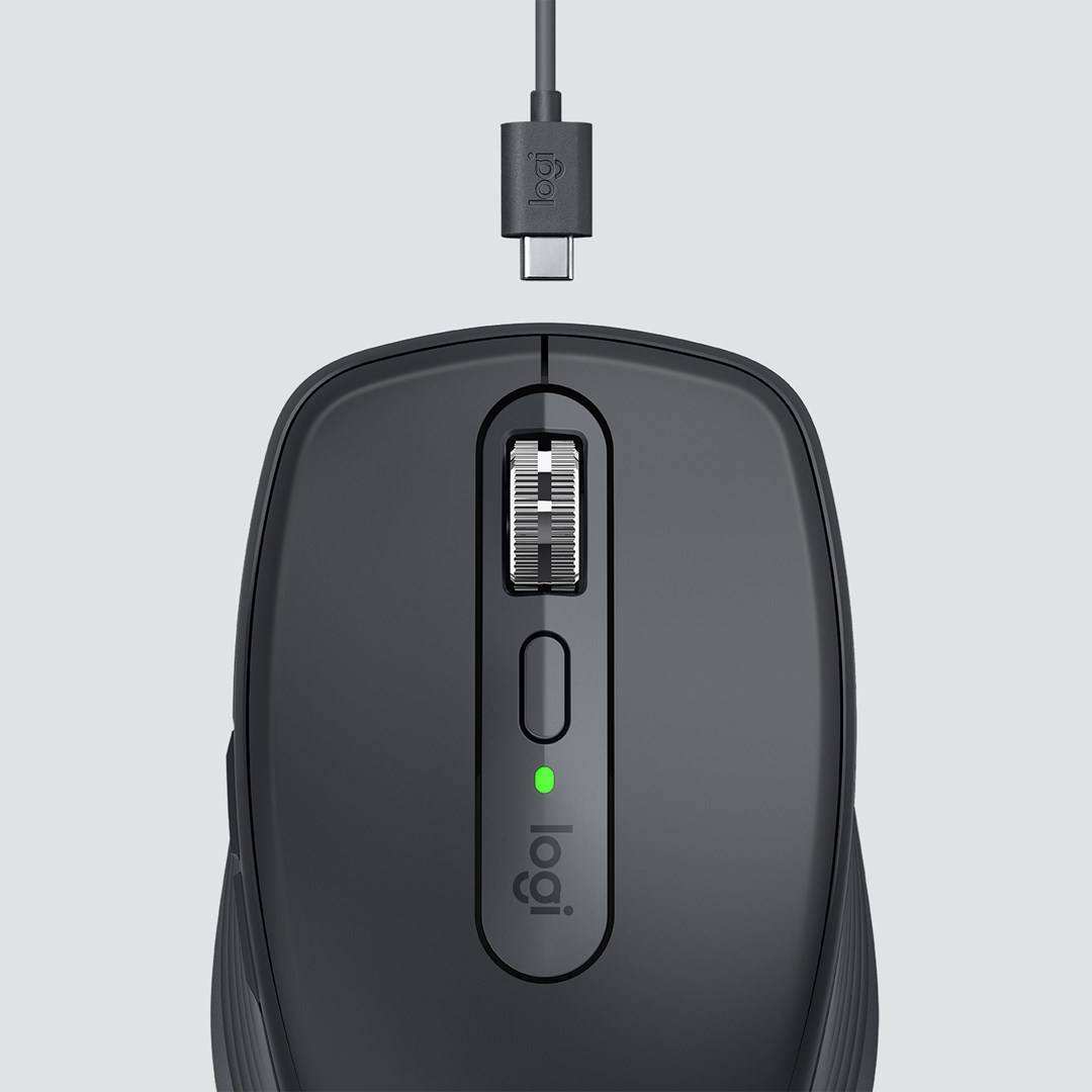 Logitech MX Anywhere 3 Maus Bluetooth®, Funk Laser Graphite 6 Tasten 1000 dpi Wiederaufladbar