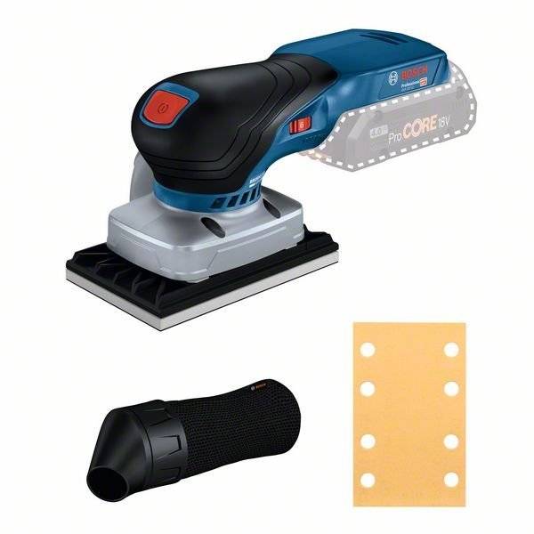 Bosch Professional GSS 18V-13 06019L0100 Akku-Schwingschleifer ohne Akku 18 V 80 x 130 mm Anzahl mitgelieferte Akkus 0