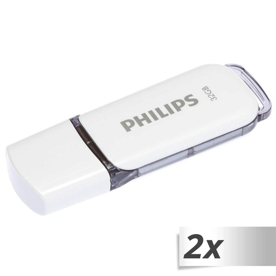 STICK Philips USB 2.0 2-Pack 32GB Snow Edition Shadow Grey Eingabe / Ausgabe USB-Stick