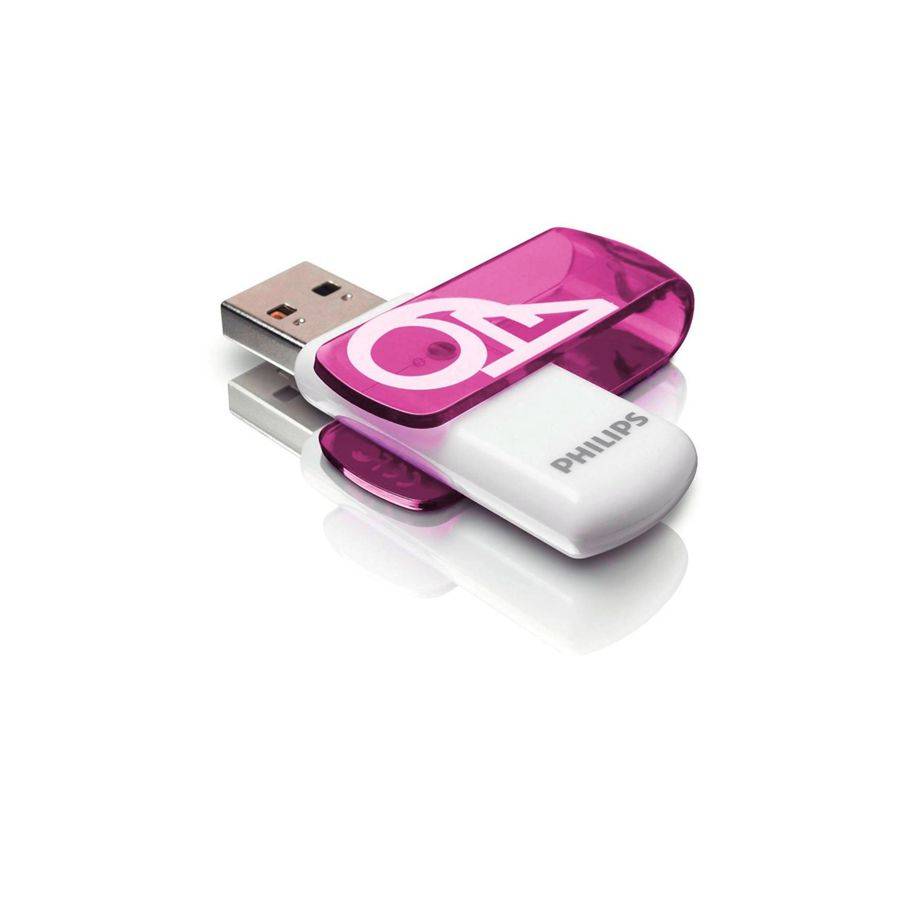 Philips USB 2.0 64GB Vivid Edition Purple 2-pack (FM64FD05D/00)