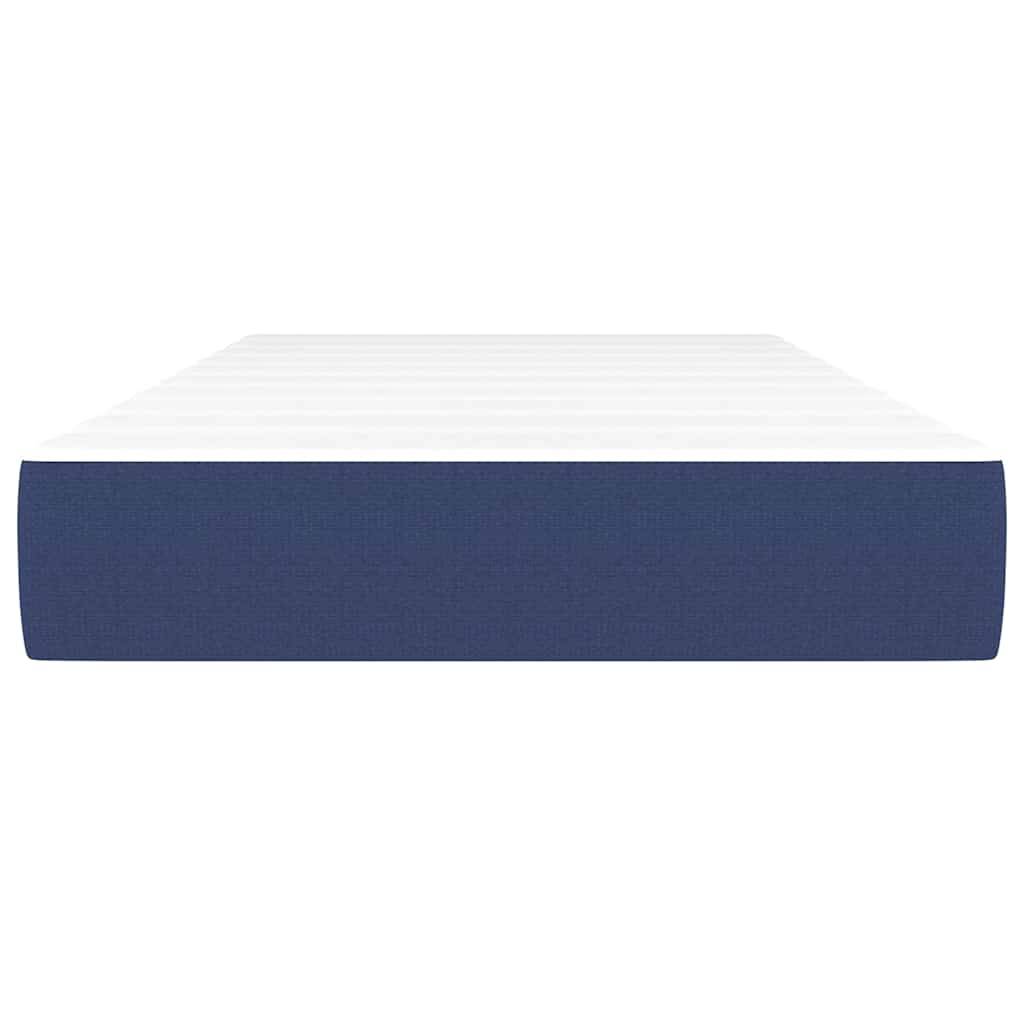 vidaXL Taschenfederkernmatratze Blau 120x190x20 cm Stoff