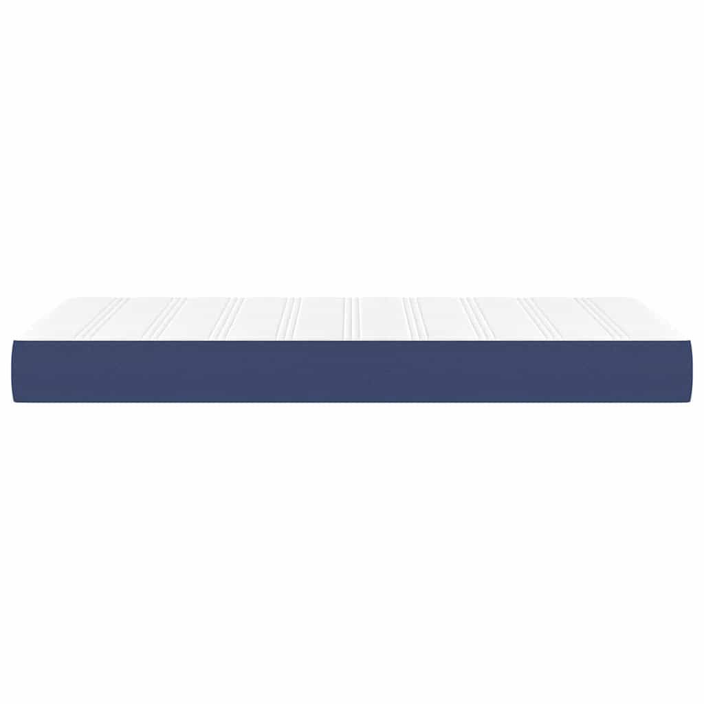 vidaXL Taschenfederkernmatratze Blau 120x190x20 cm Stoff