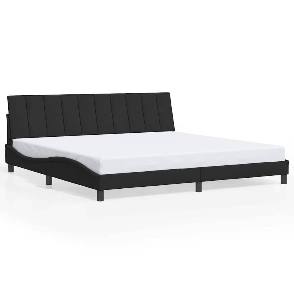 vidaXL Bettgestell ohne Matratze Schwarz 200x200 cm Samt