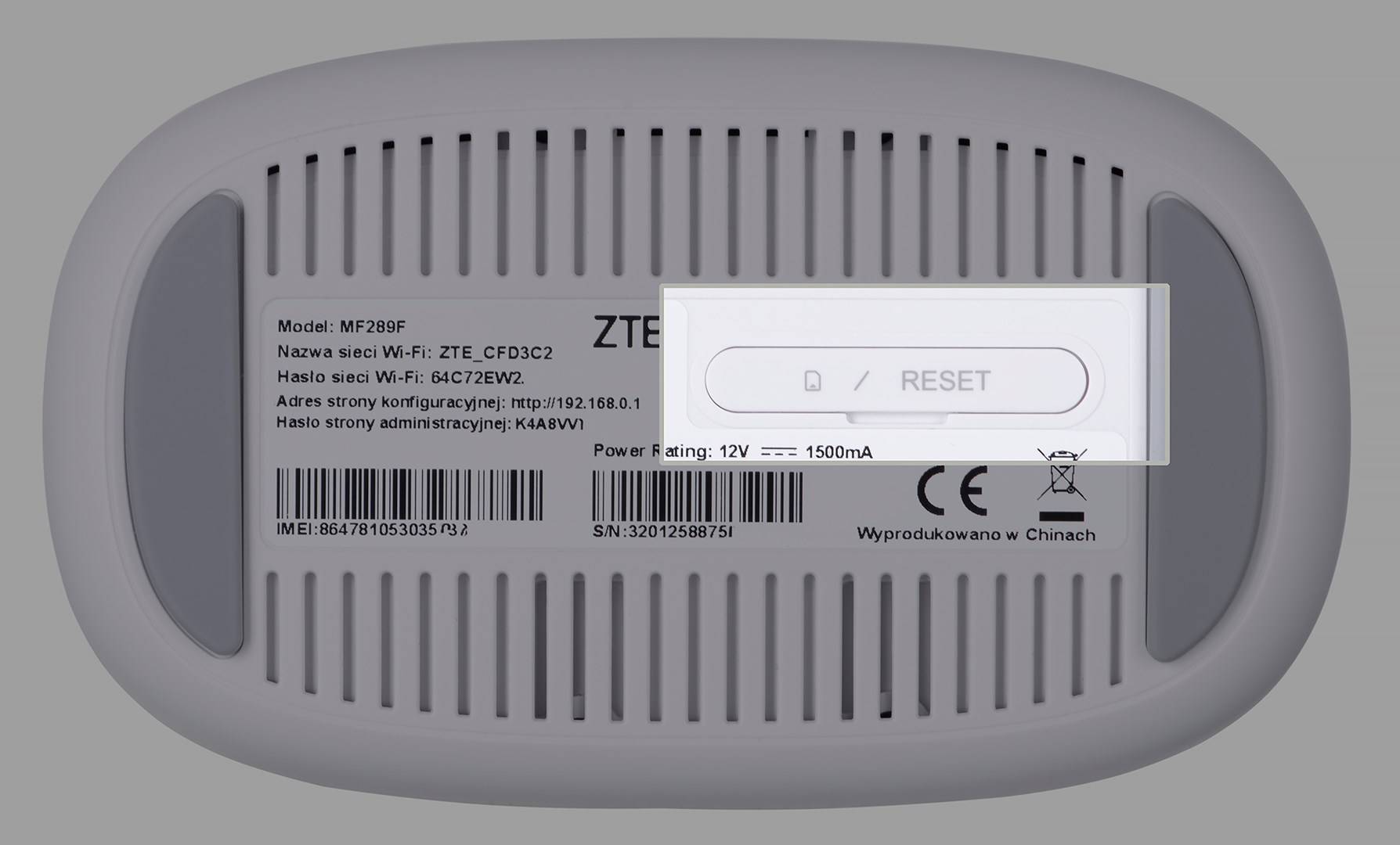 ZTE MF289F - Router für Mobilfunknetz - Weiß - Netzwerk - Leistung - WLAN - Gigabit Ethernet