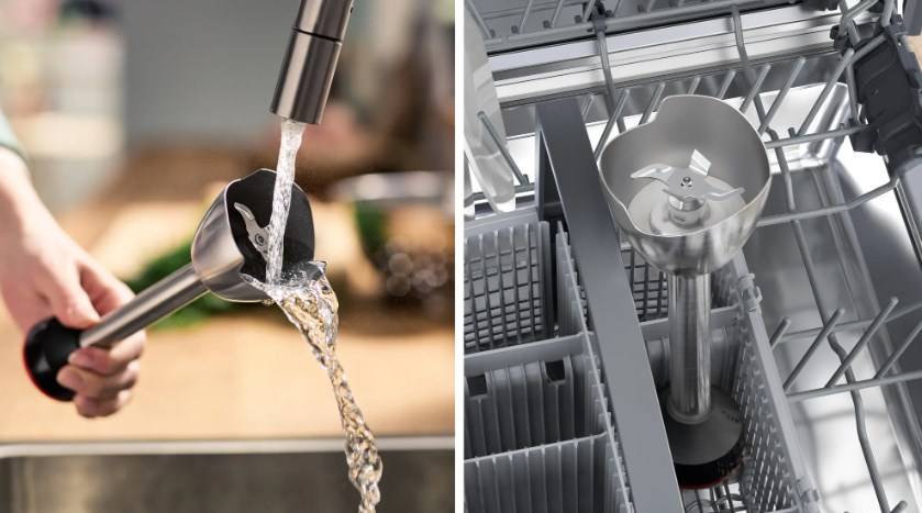 Bosch Haushalt MSM4W220 Stabmixer 600 W mit Mixbecher, mit Messbecher, mit Zerkleinereraufsatz, BPA-frei Weiß, Grau