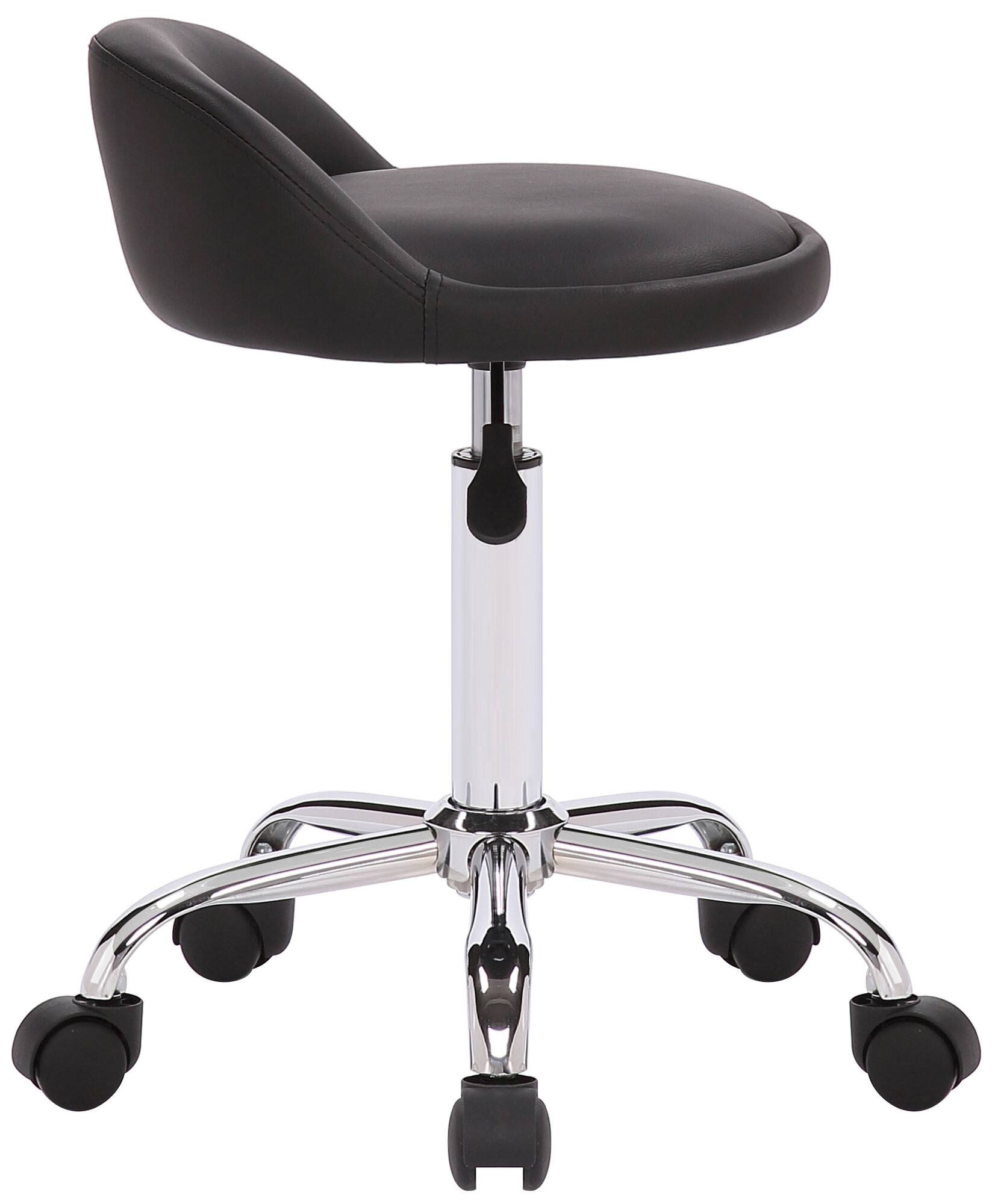 Arbeitshocker Teramo Kunstleder schwarz