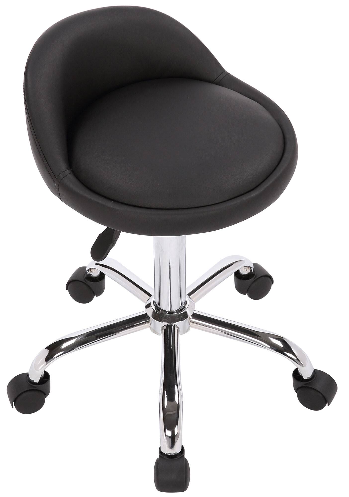 Arbeitshocker Teramo Kunstleder schwarz