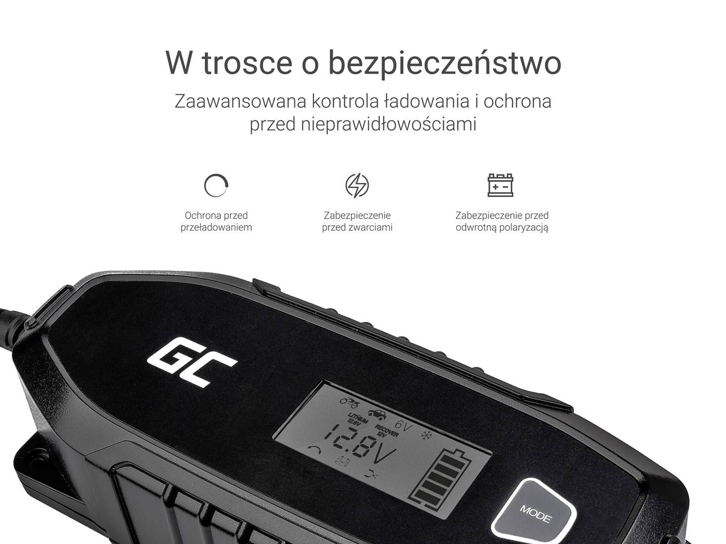 Green Cell Charger for accumulators 6V 12V 4A with diagnostics function Energie &amp; USV Batterien
