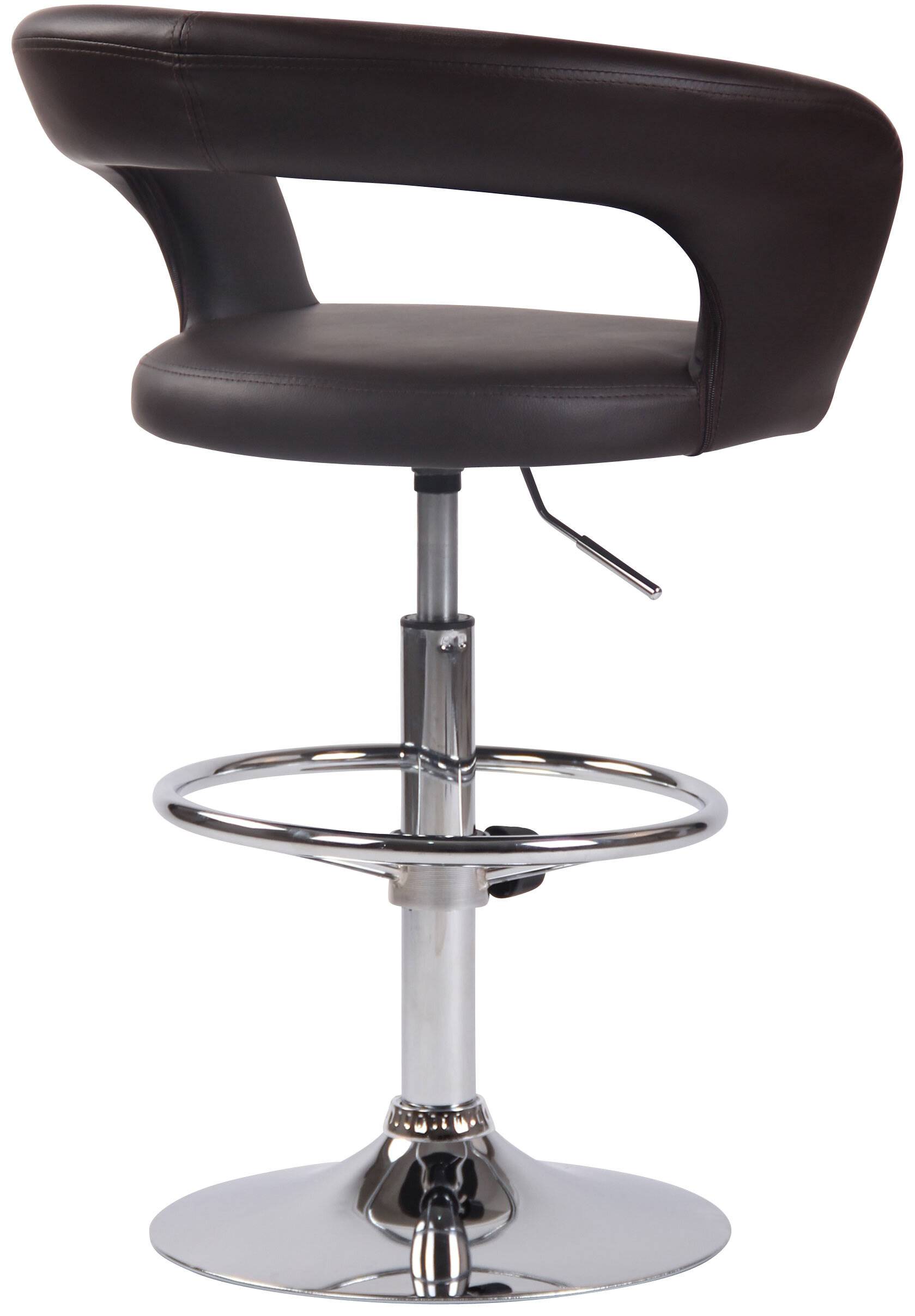 2er Set Barhocker Jaen Kunstleder braun