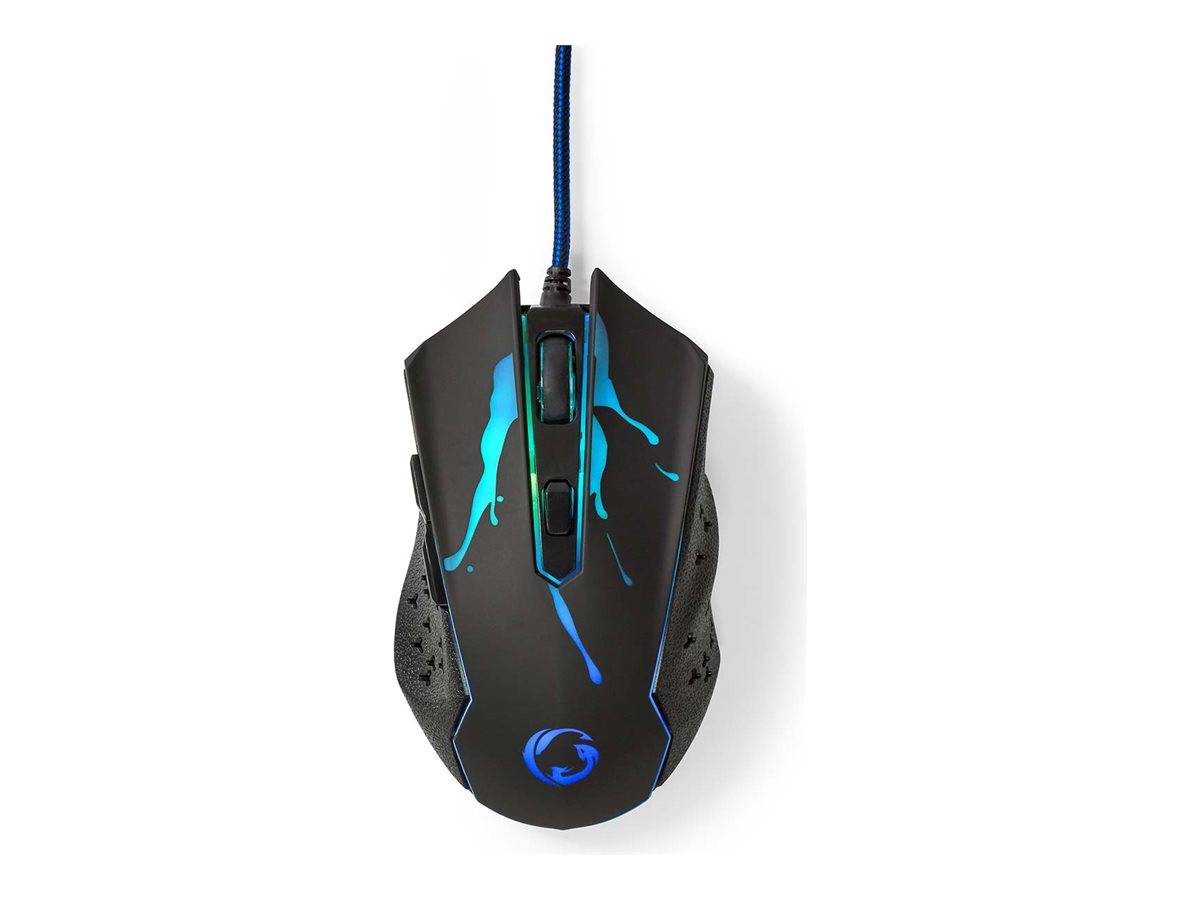Gaming-Maus mit Kabel – 3600 dpi, LED & 6 Funktionstasten