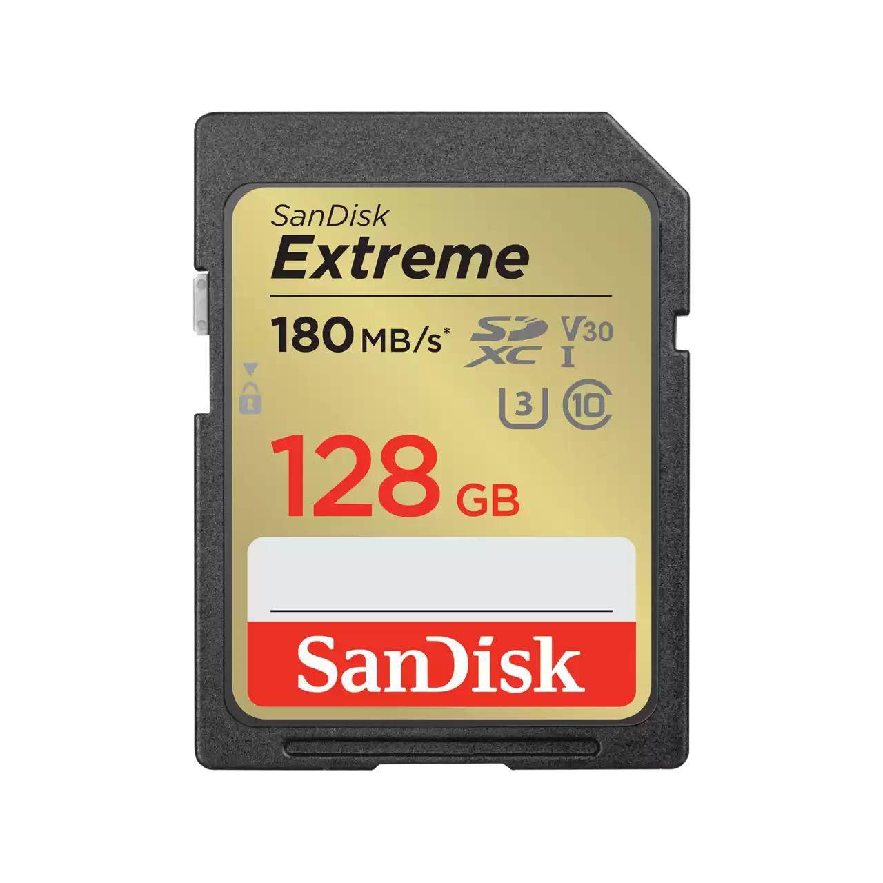 SanDisk Extreme SDXC-Karte 128GB Class 10 UHS-I stoßsicher, Wasserdicht