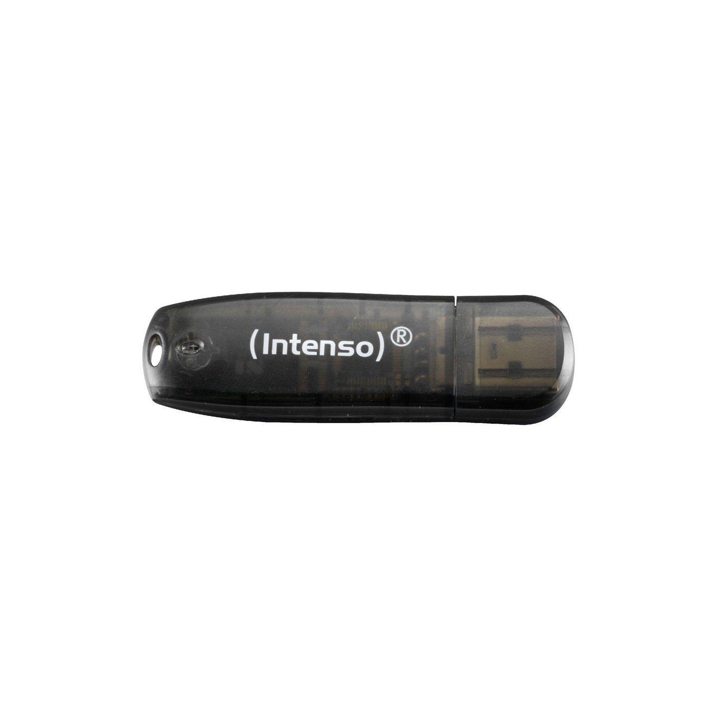 Intenso Rainbow Line Typ-A 16GB USB-Stick Schwarz Mit Schutzkappe, bis zu 28