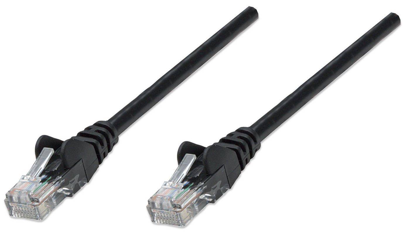 Intellinet 342100 RJ45 Netzwerkkabel, Patchkabel CAT 6 U/UTP 15.00 m Schwarz 1 St.