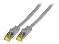 RJ45 Patchkabel Cat.6A S/FTP LSZH -- Cat.7 Rohkabel grau 20m