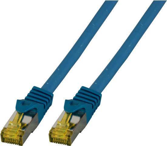 RJ45 Patchkabel Cat.6A S/FTP LSZH -- Cat.7 Rohkabel blau 3m