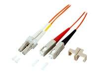 EFB Elektronik O0323.1 Glasfaser LWL Anschlusskabel [1x LC-Stecker - 1x SC-Stecker] 50/125 µ Multimode OM4 1.00 m