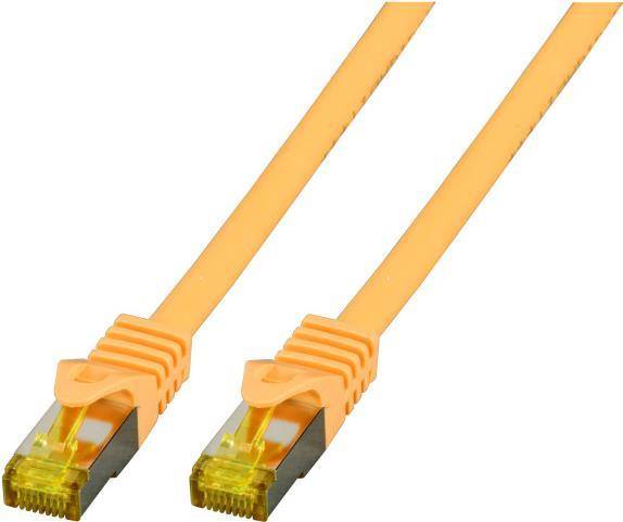 RJ45 Patchkabel Cat.6A S/FTP LSZH -- Cat.7 Rohkabel gelb 10m