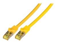 RJ45 Patchkabel Cat.6A S/FTP LSZH -- Cat.7 Rohkabel gelb 3m