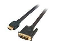 HighSpeed HDMI - DVI Kabel,HDMI A - DVI -- 24+1 St-St 2m, schwarz TV,