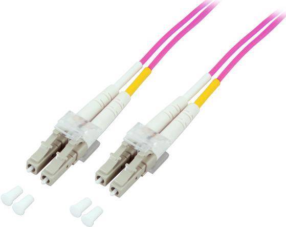 EFB Elektronik O0319.15 Glasfaser LWL Anschlusskabel [1x LC-Stecker - 1x LC-Stecker] 50/125 µ Multimode OM4 15.00 m