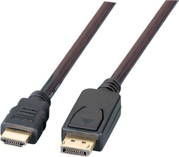 EFB DisplayPort/HDMI Kabel FullHD A-A St-St, 2m, schwarz