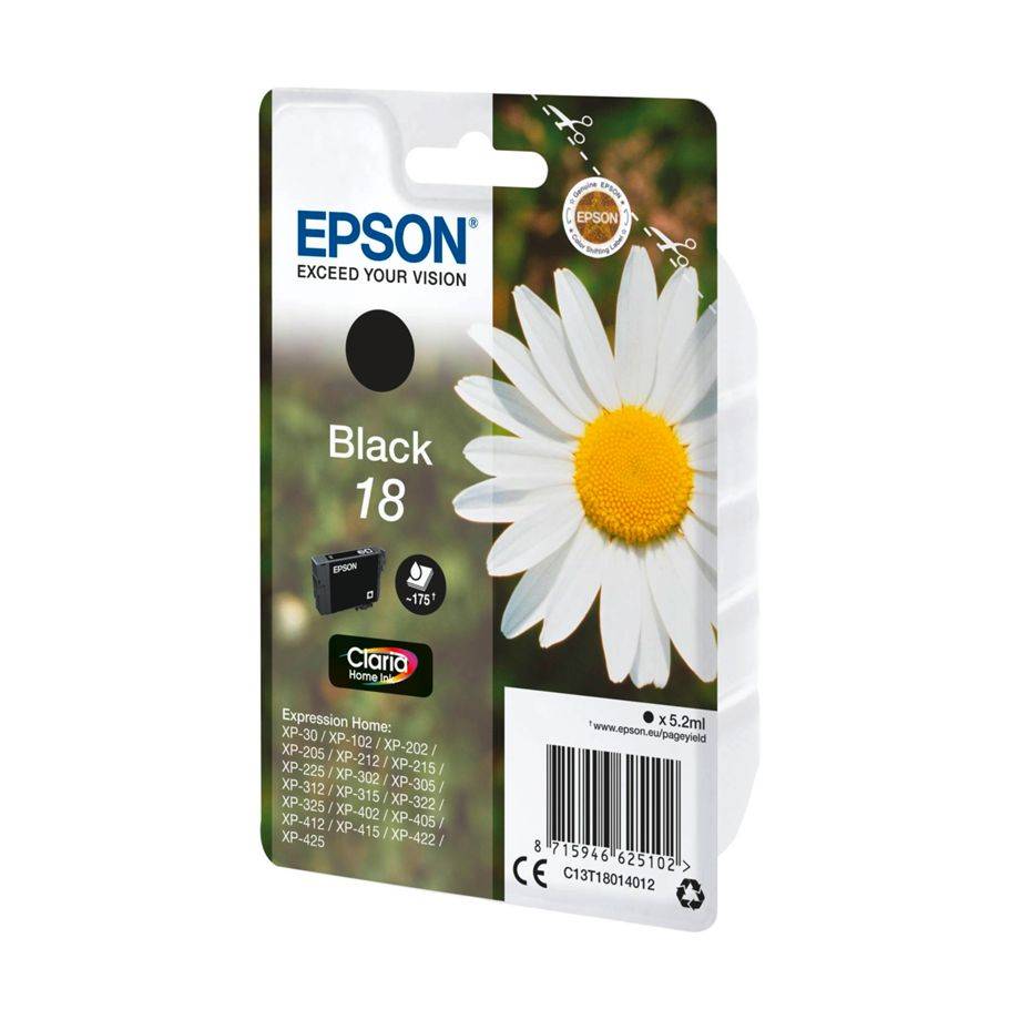 Epson Druckerpatrone T1801, 18 Original Schwarz C13T18014012