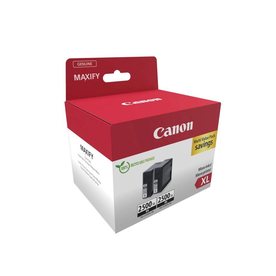Canon PGI-2500XL BK Twin Pack - 2er-Pack - 70.9 ml