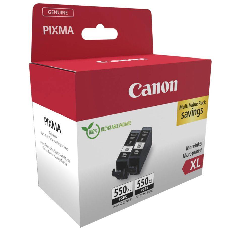 Canon PGI-550PGBK XL Twin pack - 2er-Pack - 15 ml