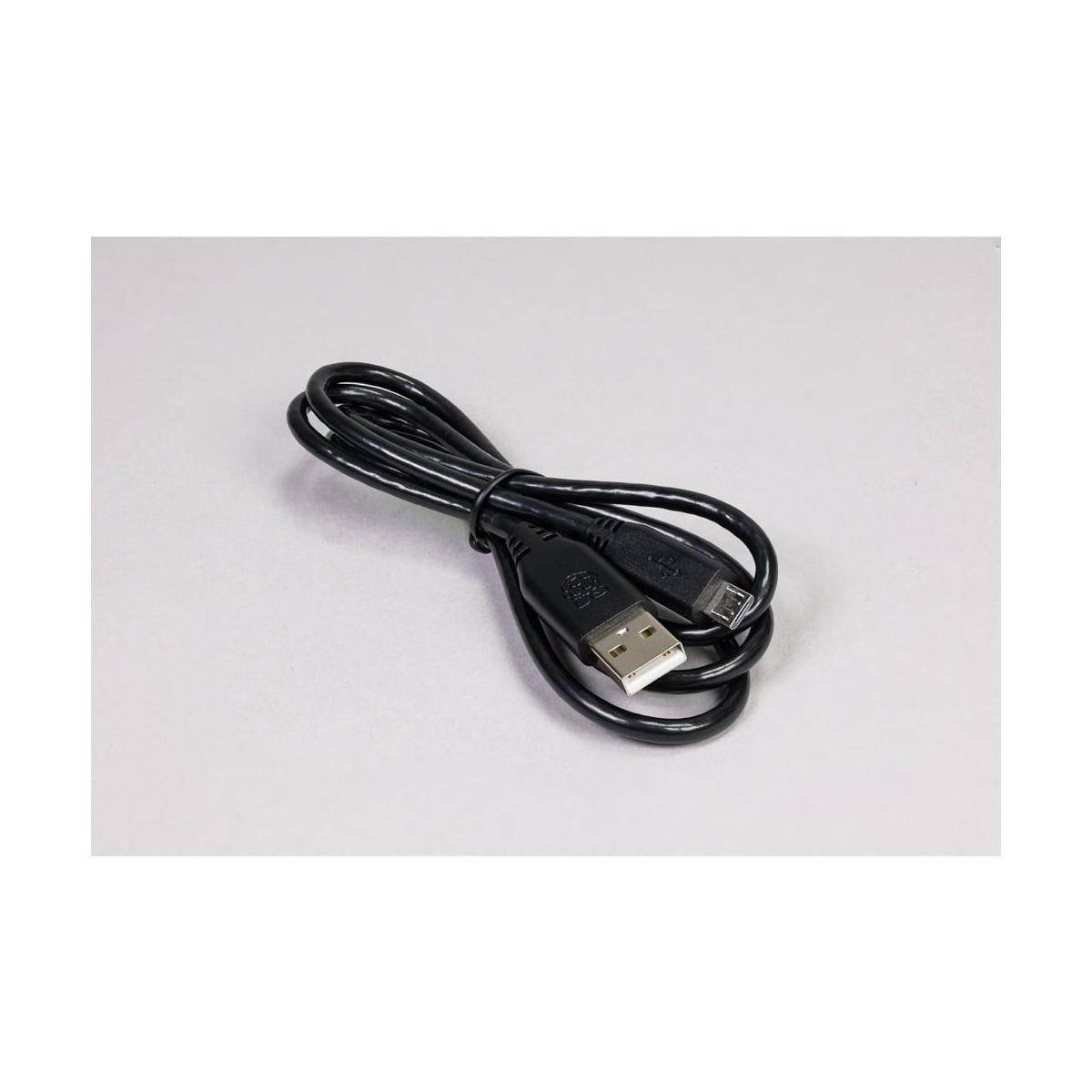 offizielles Raspberry Pi Micro USB Kabel, schwarz, 1,0m