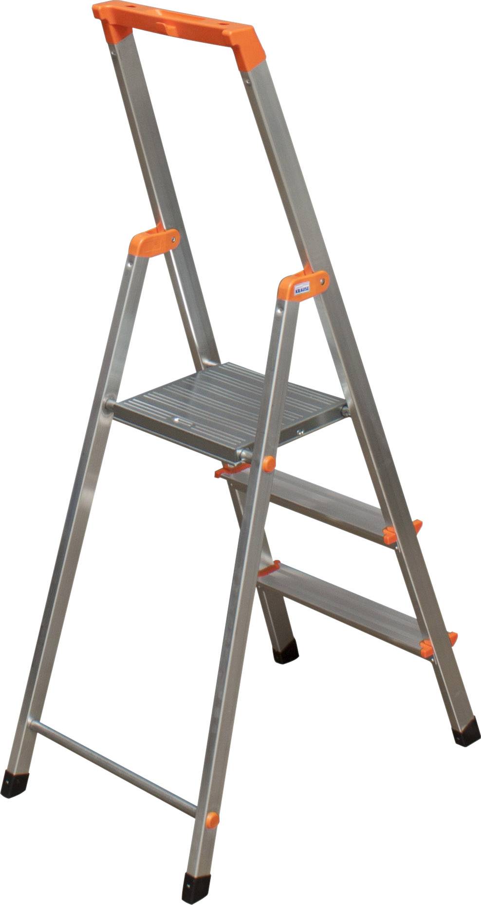 Krause 126214 Aluminium Stufen-Stehleiter Arbeitshöhe (max.): 2.65m Silber DIN EN 131 2.9kg