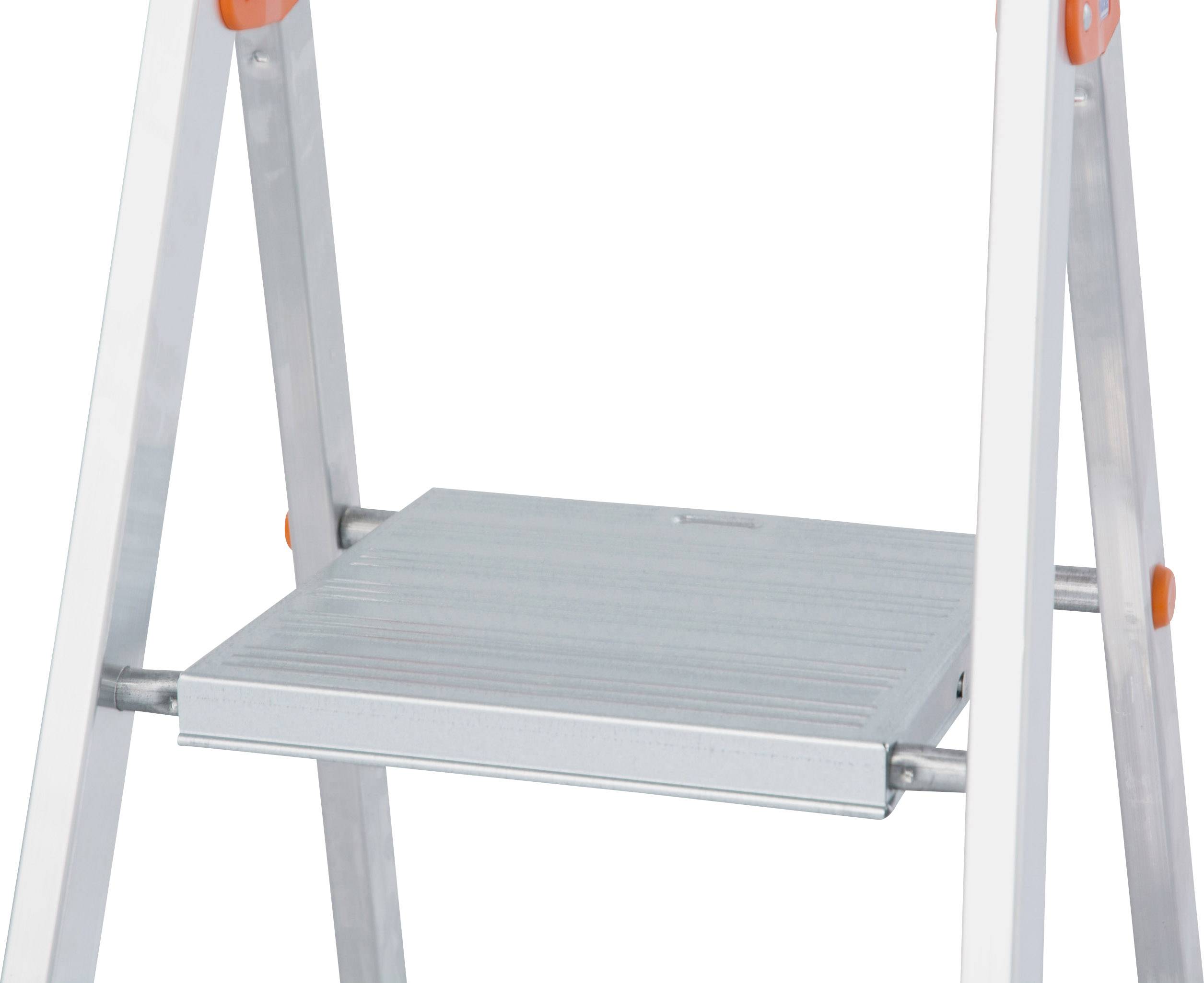 Krause 126269 Aluminium Stufen-Stehleiter Arbeitshöhe (max.): 3.70m Silber DIN EN 131 7.2kg