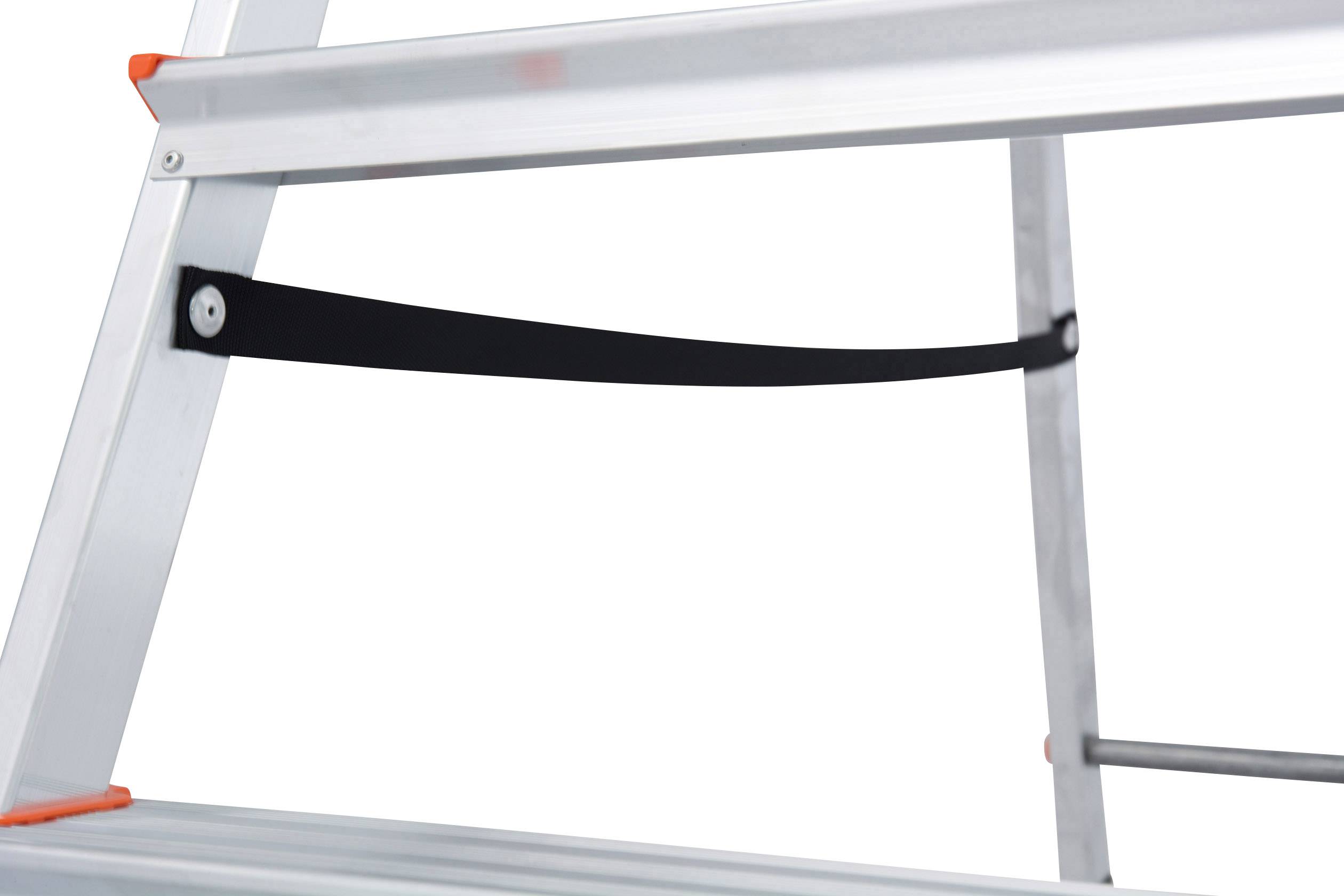 Krause 126269 Aluminium Stufen-Stehleiter Arbeitshöhe (max.): 3.70m Silber DIN EN 131 7.2kg