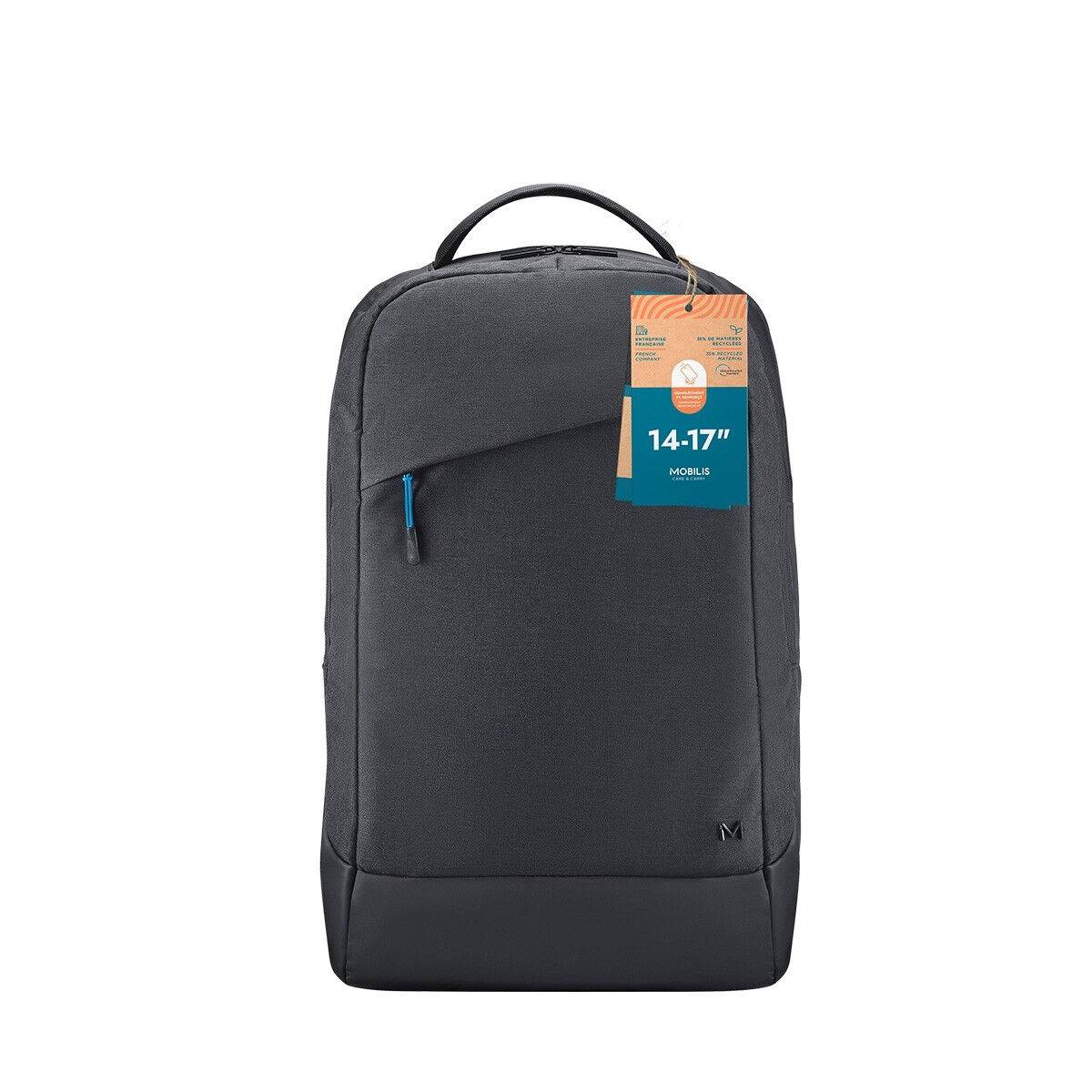 Mobilis Trendy Rucksack, fr Notebooks von 14" - 16", 35% recycelt, GRS, schwarz