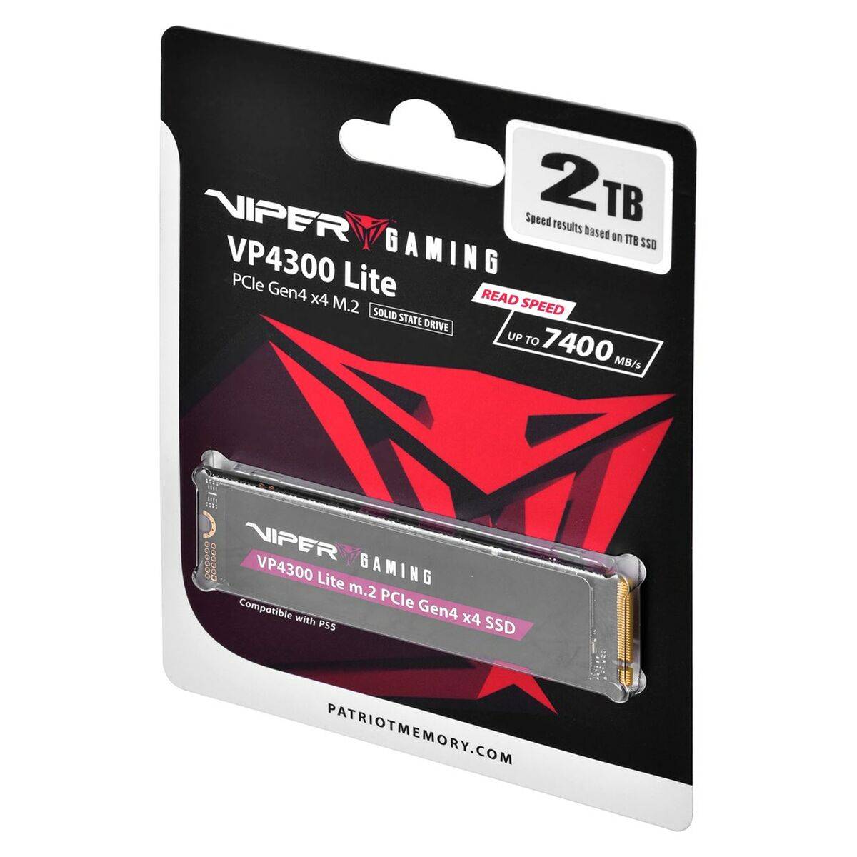 PATRIOT Viper VP4300 Lite - SSD - 2 TB - gaming - intern - M.2 2280 - PCIe 4.0
