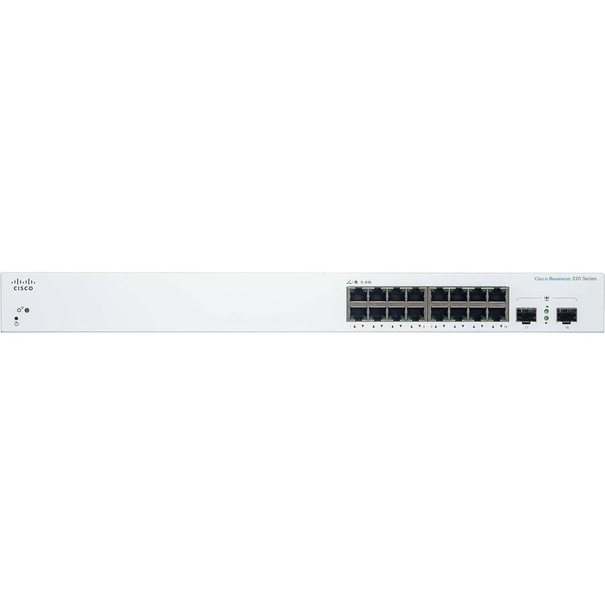 CBS220-16T-2G-UK - Cisco Business 220 Switch, 16x 10/100/1000 + 2x Gigabit SFP