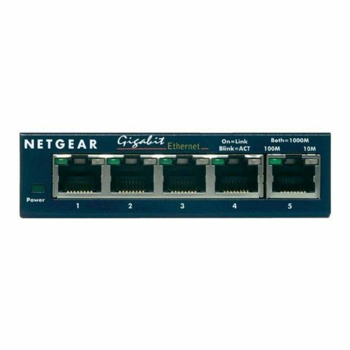 Netgear. ProSAFE-Switch mit 5 Gigabit-Ports (10/100/1000 Mbit/sec).